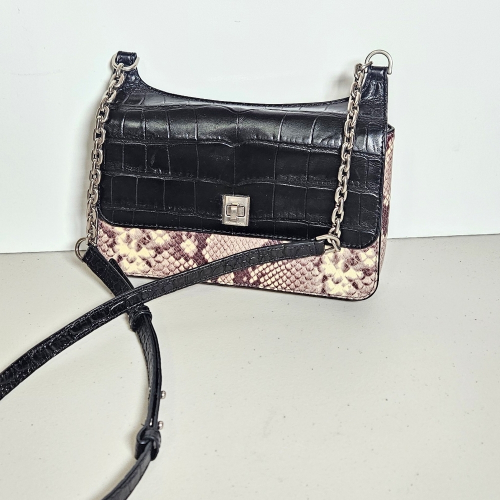 Michael Kors Natalie Embossed Python Leather Chai… - image 16